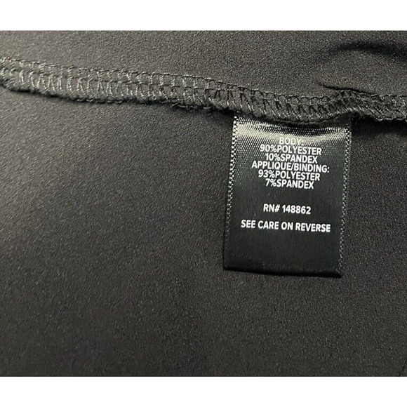 NWT TORRID Women’s 3X Black Crepe Velvet Trim Asymmetrical Peplum Sleeveless Top - Picture 8 of 10